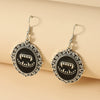 Women's Alloy Skull Tooth Hanging Earrings Retro Palace Style Electroplating