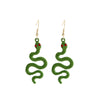 Women’s Alloy Snake Ear Hook Earrings With Electroplated Animal Zodiac Design And Exaggerated Statement Style