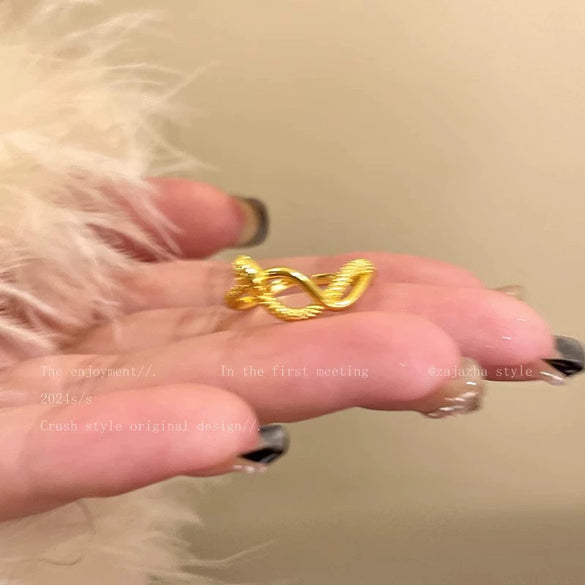 Women's Alloy Snake Zodiac Open Ring With Electroplating Design