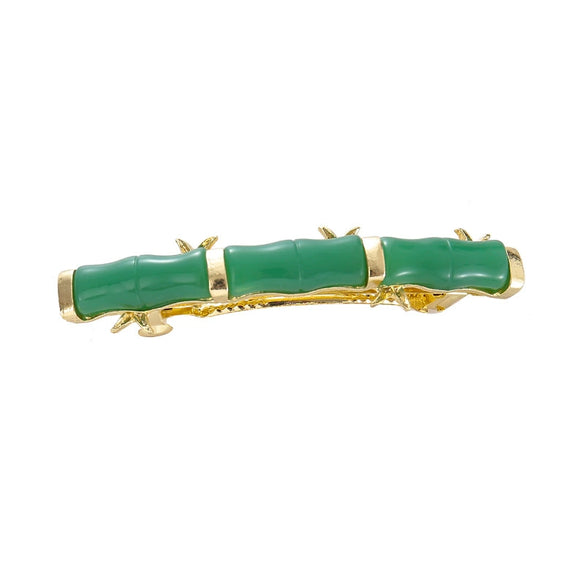 Women's Alloy Spring Clip Hairpin With Seiko Craft And Bamboo Style For Summer And Spring
