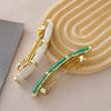 Women's Alloy Spring Clip Hairpin With Seiko Craft And Bamboo Style For Summer And Spring
