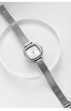 Women's Alloy Square Dial Fashion Simple Elegant Mesh Chain Niche Watch