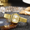 Women's Alloy Square Dial Fashion Simple Elegant Mesh Chain Niche Watch