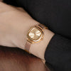 Women's Alloy Square Dial Fashion Simple Elegant Mesh Chain Niche Watch