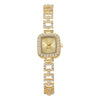 Women's Alloy Square Diamond Bracelet Quartz Watch Fashion Style