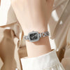 Women's Alloy Square Diamond Bracelet Quartz Watch Fashion Style