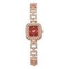 Women's Alloy Square Diamond Bracelet Quartz Watch Fashion Style