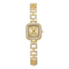Women's Alloy Square Diamond Bracelet Quartz Watch Fashion Style