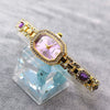 Women's Alloy Square Diamondset Leisure Watch