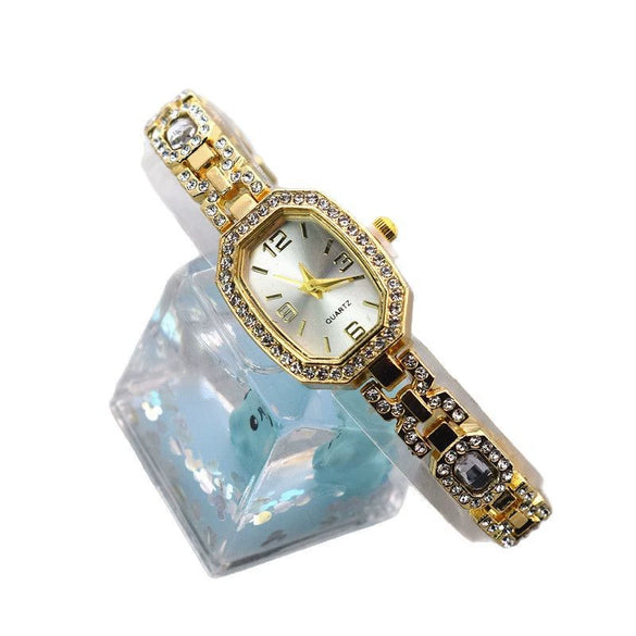 Women's Alloy Square Diamondset Leisure Watch