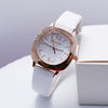 Women's Alloy Square Fashion Quartz Watch With Pu Strap And Diamondencrusted Design