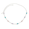 Women's Alloy Square Gemstone Waist Chain Sparkling Diamond Body Chain With Lobster Clasp Fashion Accessory