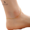 Women's Alloy Square Geometric Pendant Anklet