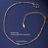 Women's Alloy Square Geometric Pendant Anklet