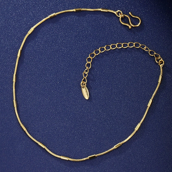 Women's Alloy Square Geometric Pendant Anklet