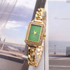 Women's Alloy Square Rhinestone Bracelet Quartz Watch Leisure Style
