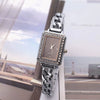 Women's Alloy Square Rhinestone Bracelet Quartz Watch Leisure Style