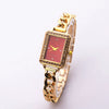 Women's Alloy Square Rhinestone Bracelet Quartz Watch Leisure Style