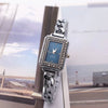 Women's Alloy Square Rhinestone Bracelet Quartz Watch Leisure Style