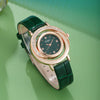 Women's Alloy Stainless Steel Imitation Leather Diamond Snake Pattern Quartz Belt Watch Jewelry Set
