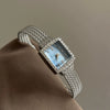 Women's Alloy Stainless Steel Square Dial Retro Luxury Watch
