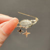 Women's Alloy Star Tassel Brooch With Electroplating Treatment