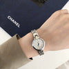 Women's Alloy Steel Band Fashion Compact Dial Bracelet Watch