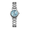 Women's Alloy Steel Belt Quartz Watch With Round Dial And Butterfly Double Snap Button Leisure Style