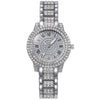 Women's Alloy Steel Quartz Watch With Starry Sky Pattern And Roman Digital Fashion Style