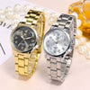 Women's Alloy Strap Casual Round Dial Quartz Watch