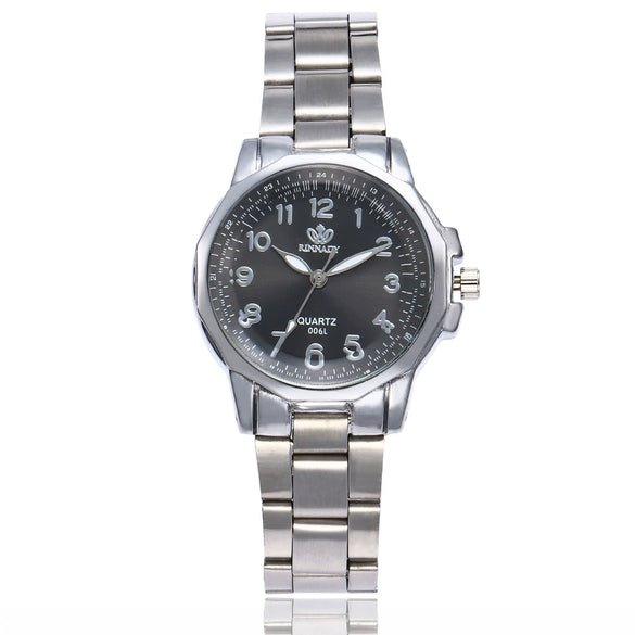 Women's Alloy Strap Casual Round Dial Quartz Watch