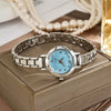 Women's Alloy Strap Round Dial Casual Retro Light Luxury Student Watch