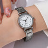 Women's Alloy Strap Round Dial Quartz Watch Simple And Versatile Style