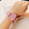 Women's Alloy Strap Square Dial Fashion Luxury Student Calendar Week Watch