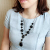 Women's Alloy Turquoise Drop Shape Electroplated Jewelry Pendant Necklace
