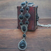 Women's Alloy Turquoise Drop Shape Electroplated Jewelry Pendant Necklace