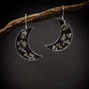Women's Alloy Vintage Geometric Crescent Earrings With Electroplating