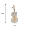 Women's Alloy Violin Antilight Brooch Electroplated Natural Style For Suit Cardigan Shawl