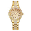 Women's Alloy Watch Fivepiece Set Round Dial Spiral Crown Pin Buckle Ordinary Glass Mirror Leisure Style