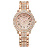 Women's Alloy Watch Fivepiece Set Round Dial Spiral Crown Pin Buckle Ordinary Glass Mirror Leisure Style
