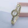 Women's Alloy Watch Round Dial Creative Letters Diamondencrusted Leisure Style