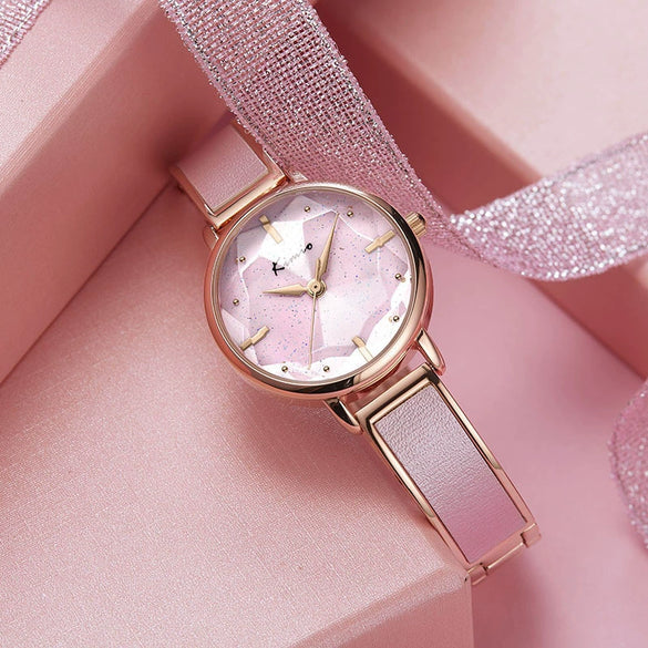 Women's Alloy Watch Round Dial Fashion Trendy Waterproof