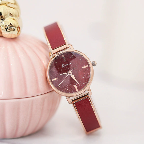 Women's Alloy Watch Round Dial Fashion Trendy Waterproof