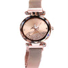 Women's Alloy Watch Set With Magnet Buckle And Round Dial Leisure Style