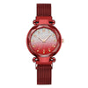Women's Alloy Watch With Magnet Buckle And Round Dial Leisure Style