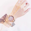 Women's Alloy Watch With Magnet Buckle And Round Dial Leisure Style
