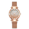 Women's Alloy Watch With Magnet Buckle And Round Dial Leisure Style