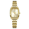 Women's Alloy Watch With Rectangle Dial And Stainless Steel Clasp French Retro Elegant Style