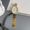 Women's Alloy Watch With Rose Gold Buckle Round Dial And Onion Crown Simple Elegant Retro Leisure Style
