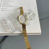 Women's Alloy Watch With Rose Gold Buckle Round Dial And Onion Crown Simple Elegant Retro Leisure Style